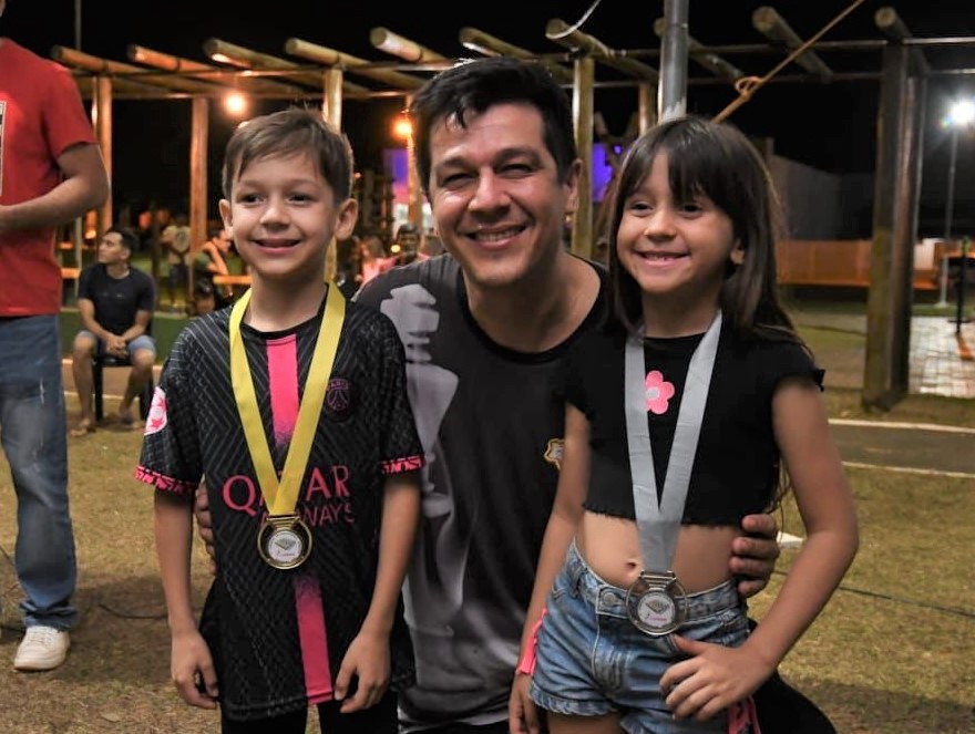 Entrega das medalhas do 1º Campeonato Municipal de Xadrez Online