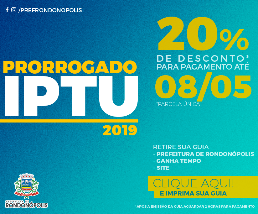 IPTU - Prorrogado - Slide