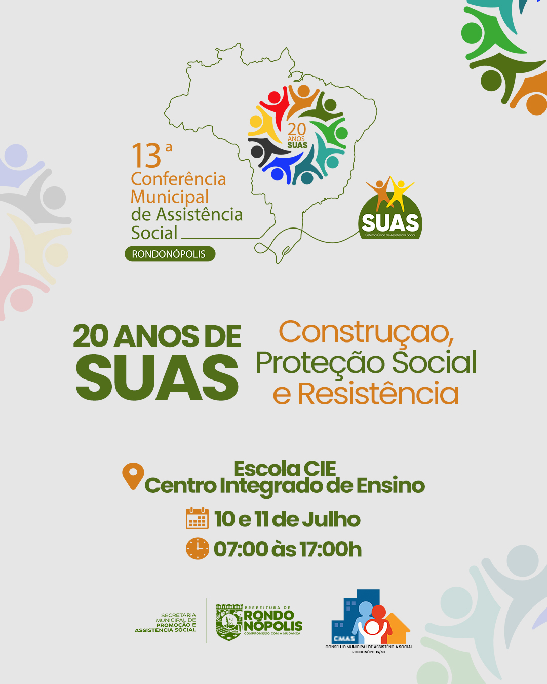 Pop-up - 13 Conferência Municipal de Assistência Social