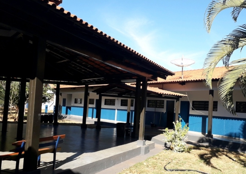 Escola da Carimã foi reformada e ganhou uma Quadra Poliesportiva Coberta