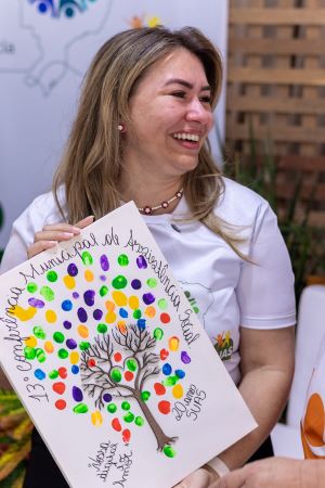 Secretária municipal de Promoção e Assistência Social, a primeira-dama Alessandra Ferreira: "Esse é um momento de gratidão"